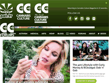 Tablet Screenshot of cannabisculture.com